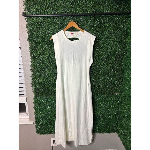 FREE PEOPLE FP BEACH Simone Maxi Exposed Back Dress Size Small NWT White - Picture 1 of 6